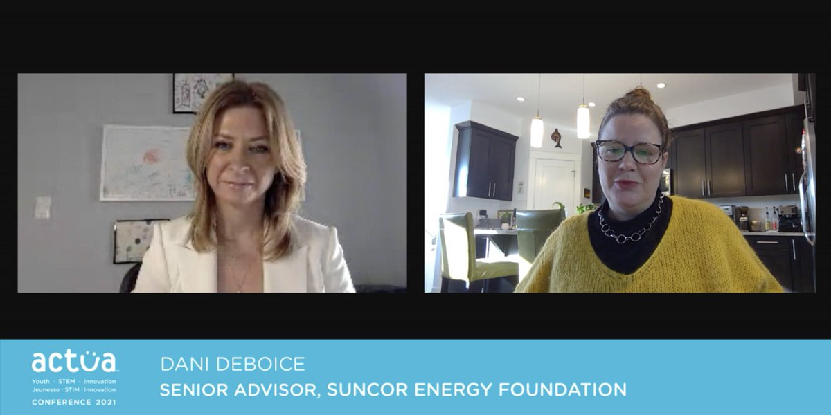 ActuaCanada's tweet photo. We are thrilled to recognize @Suncor's long-standing 15-year partnership with Actua at #ActuaNC2021. Their generous investments, and commitment to the community, have helped build the #ActuaInSTEM program, which has engaged tens of thousands of Indigenous youth in STEM across 🇨🇦. https://t.co/jfvkFfsRFN