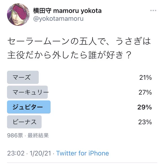 ジュピターが一位でしたわ うろ覚えで描いてみた 