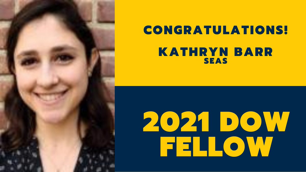 GrahamInstitute's tweet photo. Congratulations #DowFellow Kathryn Barr! @UMDowFellows @UMich @UMSEAS 

Read more: https://t.co/zak8rVj9iH https://t.co/uTDrhI09fP