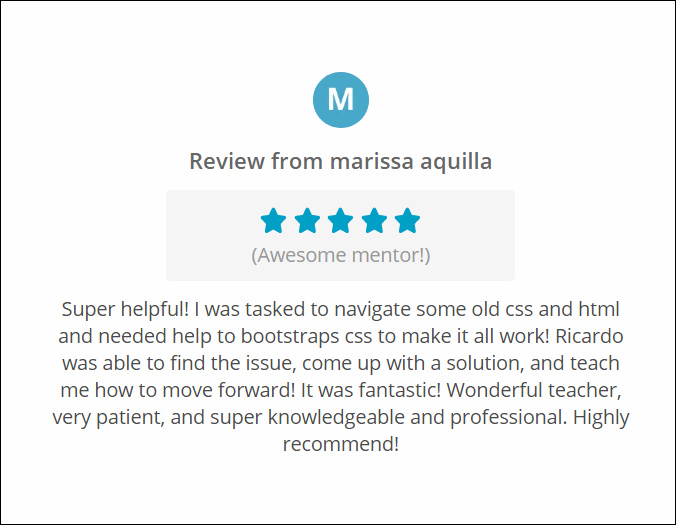 Another satisfied mentee at <a href="/CodementorIO/">Codementor</a>🙏🏽