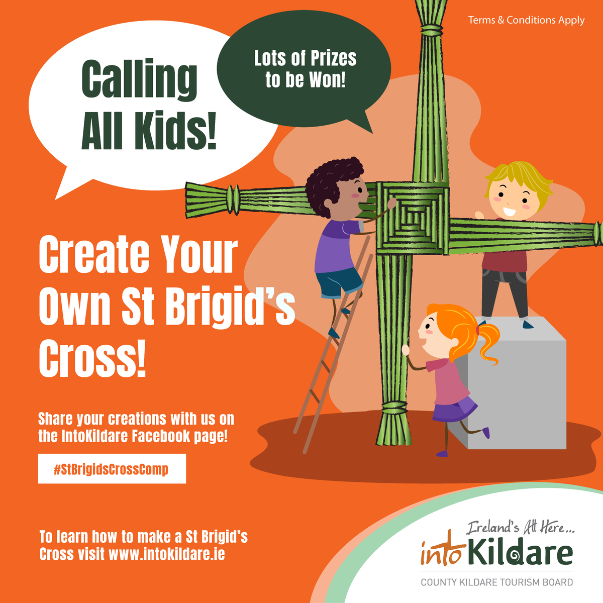 kildarelibrary's tweet photo. Calling All Kids! Create Your Own St Brigid’s Day Cross Competition!
To celebrate St Brigid’s Day on Feb 1st, @intokildare are inviting children to create their very own St Brigid’s Day Cross!! For more info: https://t.co/sYc9CnbagO @ncn4children @CypscIrl @KildareCoCo @KWETB https://t.co/2Sk7I105yt