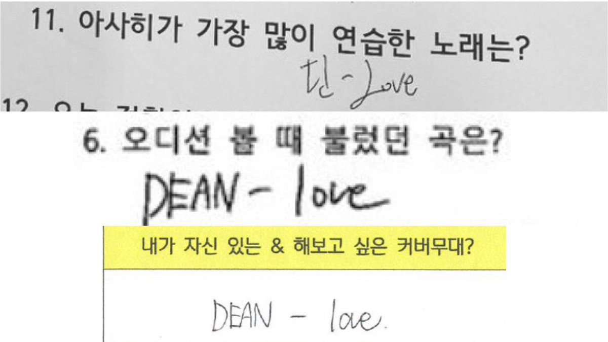 4D_ASAHI's tweet photo. asahi mentioned the song 'love' by dean a couple of times already 😊 https://t.co/Hmw5zXaSKI