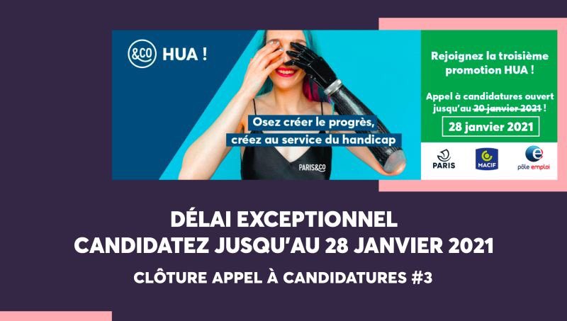🔊📢 Allez go go go !
⌚ Délai exceptionnel pour répondre à notre appel à candidatures #HUA!
On vous accompagne pendant 5 mois !
#startups #handitech #incubateur <a href="/Paris_and_Co/">Paris&Co</a>