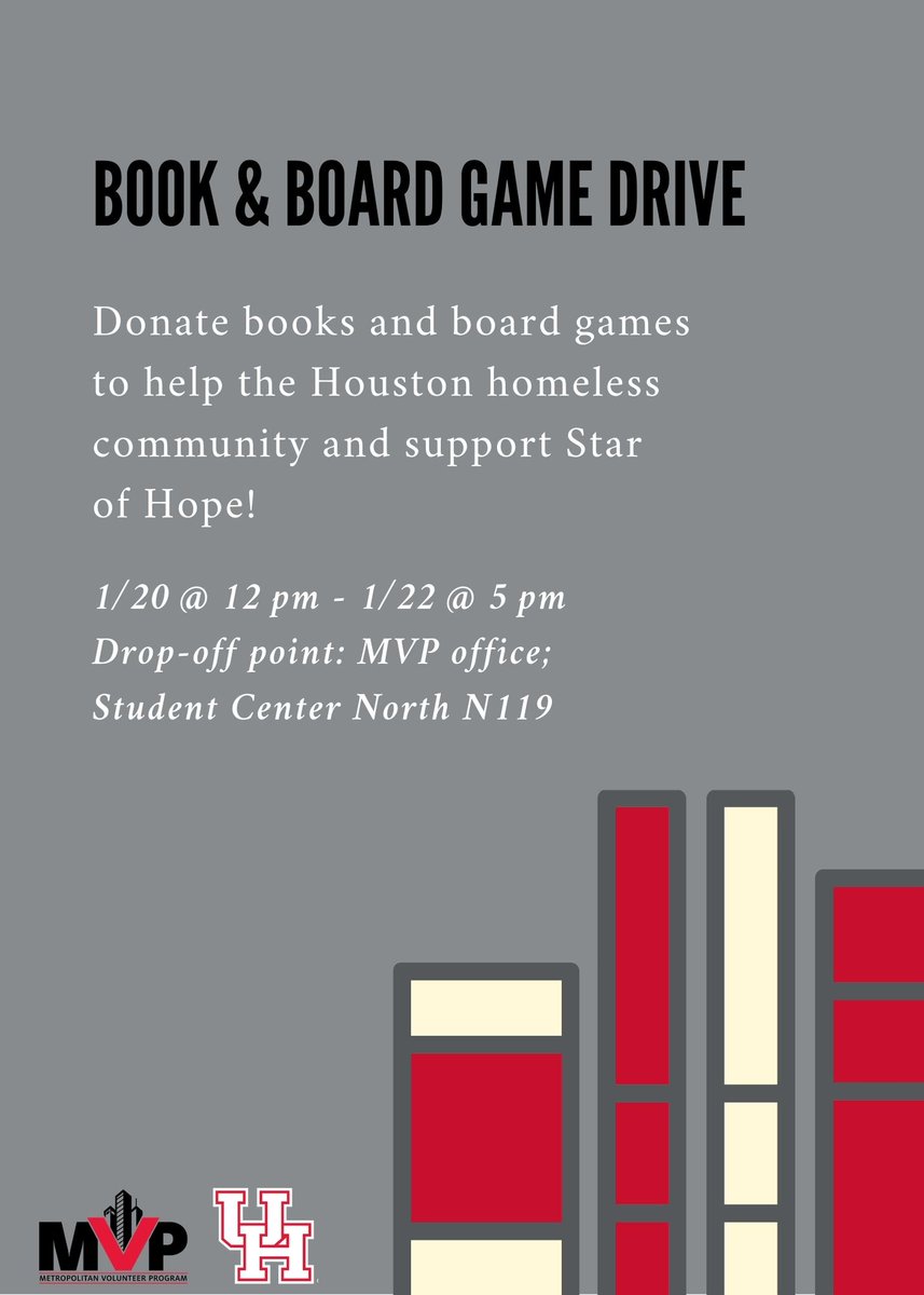 Come support Star of Hope in helping the homeless community by donating new books and board games to the MVP office. Link in our bio!