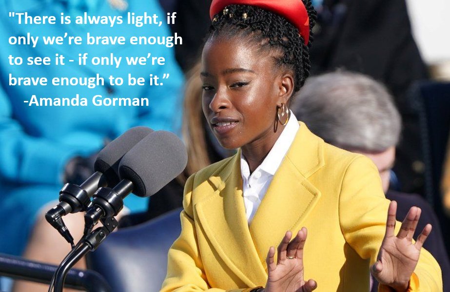 JRZ_DVL's tweet photo. that was incredible #InaugurationDay2021 #AmandaGorman #bethelight https://t.co/GqgjS9b5KS