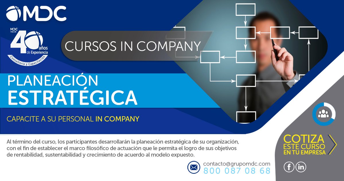 MDCCapacitacion's tweet photo. ‍🏫 ¡Capacite a su personal In Company! 💼
Cotice nuestro taller "Planeación Estratégica" y pregunte por todos nuestros cursos In Company 🏭
💡Conozca más ⇊⇊⇊⇊
https://t.co/5g1Gj3xsTb
#CursoInCompany #CursosEmpresariales #DesarrolloOrganizacional #PlaneacionEstrategica #MDC https://t.co/VjkHRgwOrm