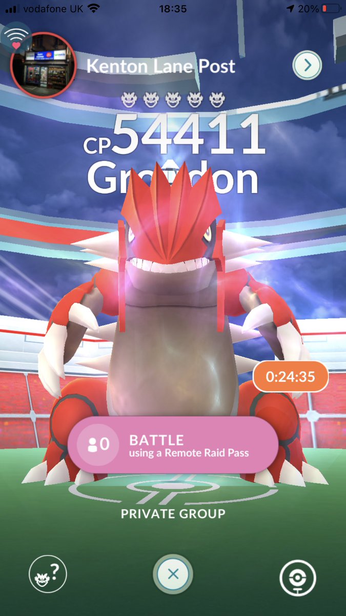 npirePoke's tweet photo. Groudon raid first 5 get invites #PokemonGOraid https://t.co/M51lpE8QaA