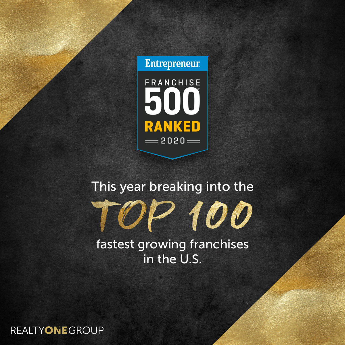 RealtyONEnews's tweet image. Realty ONE Group ONCE Again is named to Entrepreneur Magazine’s Franchise 500!
This year breaking into the top 100 fastest growing franchises in the U.S.
.
.
realtyonegroup.com/newsroom/press…