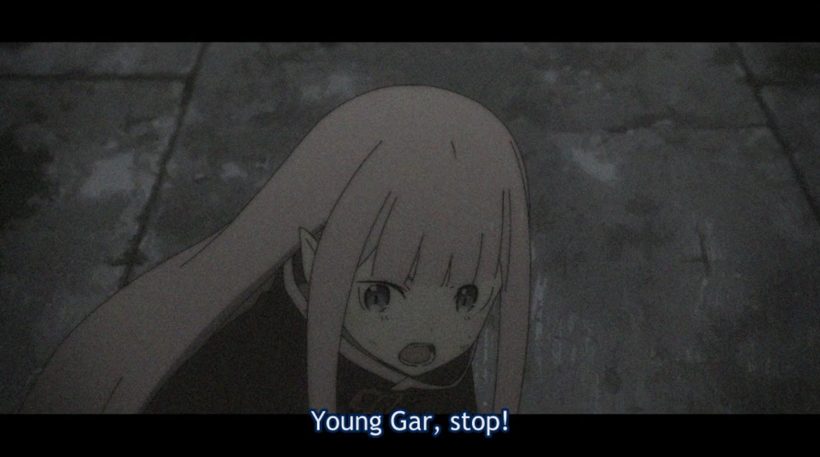 The episode kicks off with a flashback that not only shows the depth of Garfiel's trauma and his complete rejection of his mother's love, trying to "erase" the spot she kissed by bashing it into a wall, but also his relationship with Ryuzu Shima. This was an anime original scene!