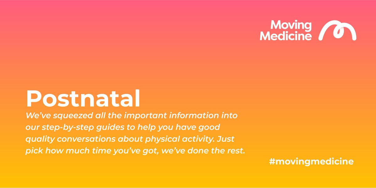 movingmedicine.ac.uk/consultation-g…  #physicalactivity #movingmedicine #GPs #midwives #healthvisitors #AHPs #physios