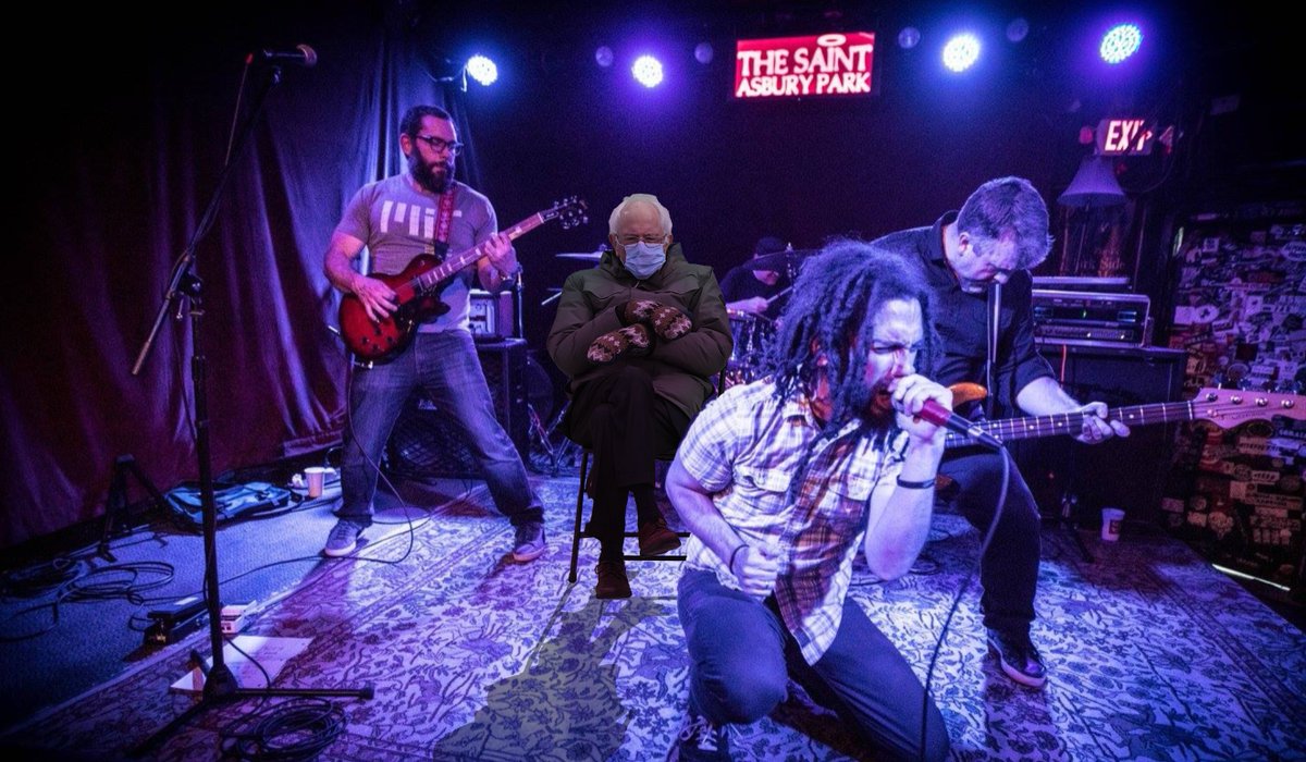 Caption this. <a href="/BernieSanders/">Bernie Sanders</a> #berniesanders #BidenHarrisInauguration #robotsandmonsters