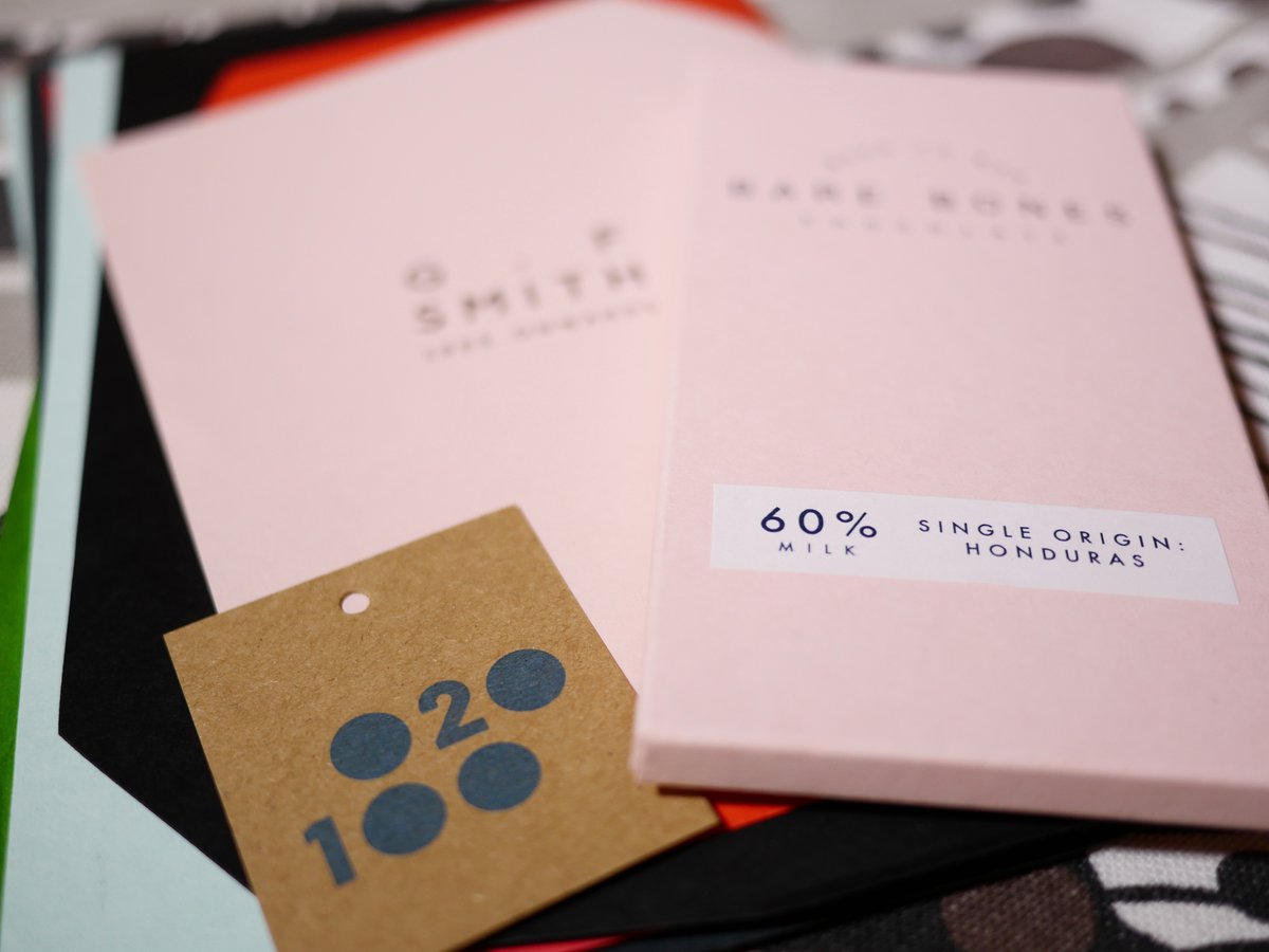 Day 020/100. In appreciation of beautiful packaging, chocolate and paper. A good friend of ours surprised us with this stunning locally made chocolate by  @bareboneschoc . They produce micro-batches, from bean to bar, in their small studio in the Southside of Glasgow and package