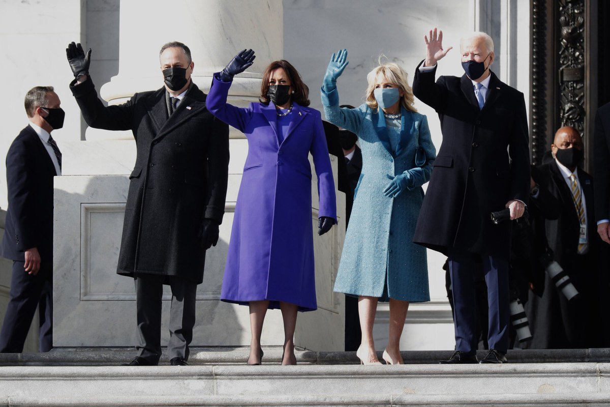 SeanSNarayanan's tweet photo. Congrats @POTUS and @vp. History was made today - here’s to the next 4 years! @JoeBiden @KamalaHarris #Inauguration2021 https://t.co/3D4d6zEJy9