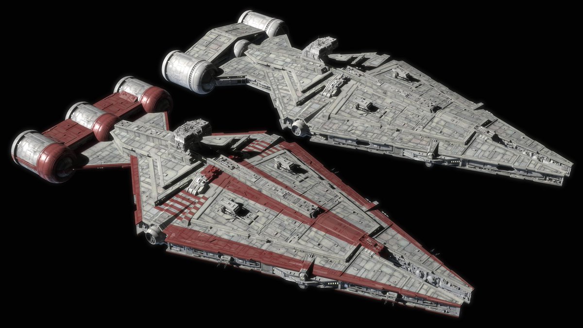 Later, when the ship appeared in Battlefront II the model was 325m long. The ship was slightly more detailed, but it was, in essence, an upscale version of the ship we had seen at this point, with no big changes.