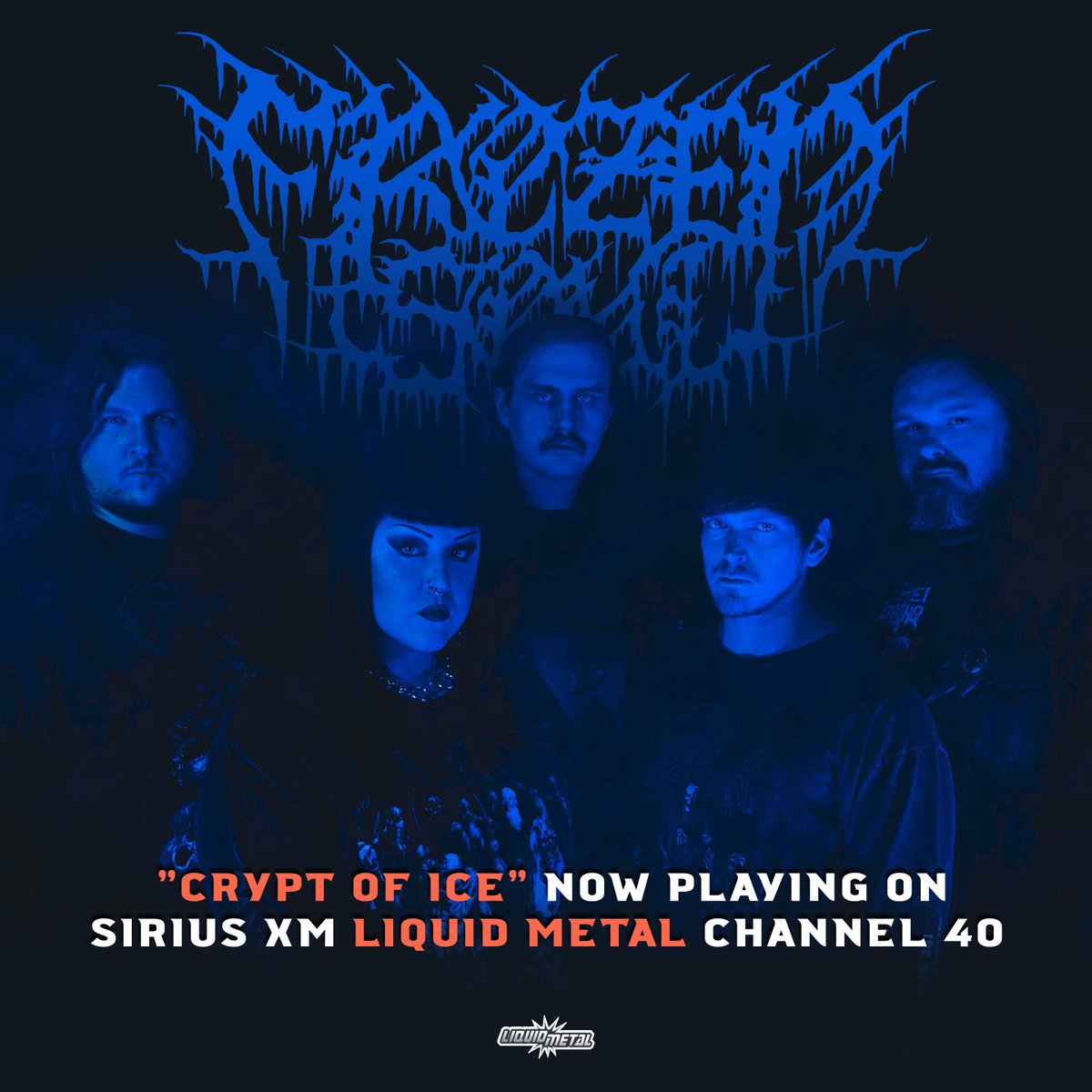 &gt;<a href="/Frozensoultx/">Frozen Soul</a> is now playing on <a href="/SXMLiquidMetal/">liquid metal</a> 🥶🥶