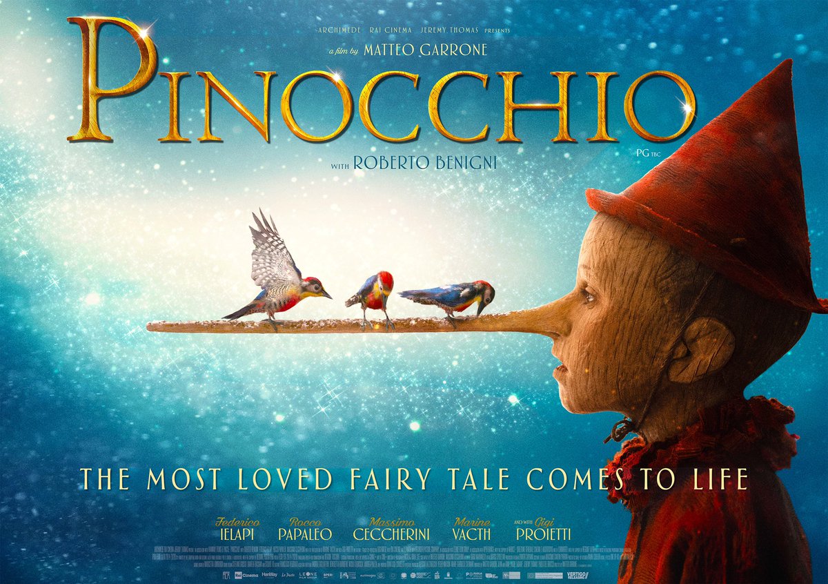 Join us for a special live PINOCCHIO Q&amp;A tomorrow!
With director, co-writer &amp; producer Matteo Garrone
Oscar winner Roberto Benigni (Gepetto)
2 x Oscar winner Mark Coulier:
Prosthetic Make-Up Designer
Click to watch the Q&amp;A live, Thur 21st Jan, 7:30pm GMT:
bit.ly/3bWLcP9