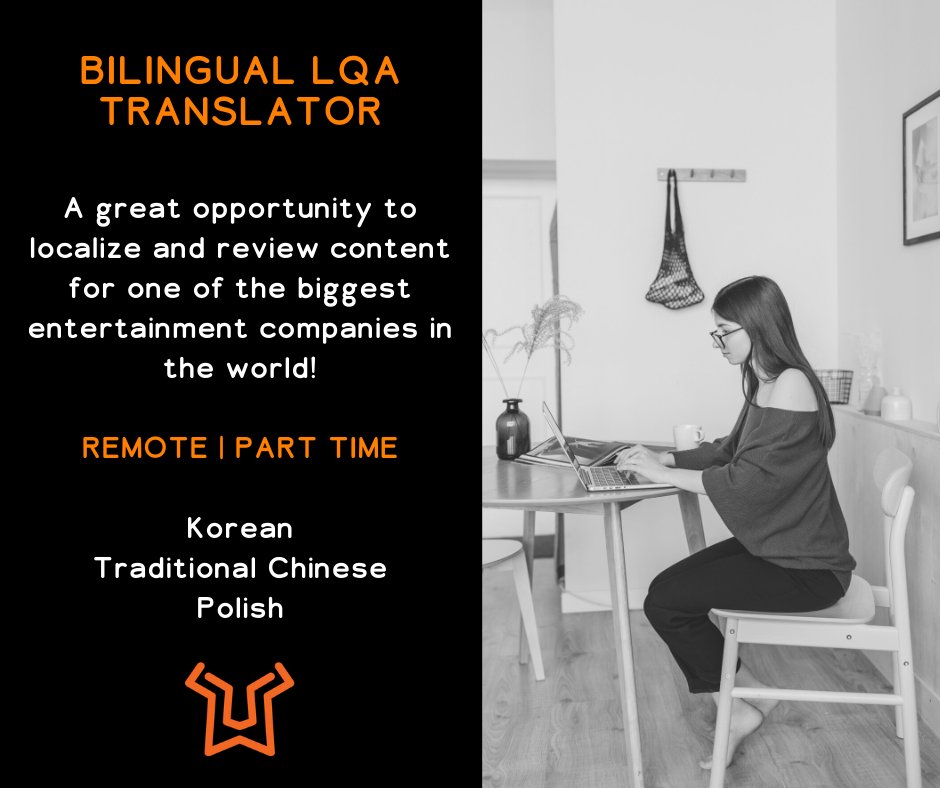 HOT JOB ALERT! We are looking for linguists in #Polish #TraditionalChinese and #Korean for a remote, part time opportunity! Apply today: ow.ly/nzJ250DdIl8

#lifeatlionbridge #l10njobs