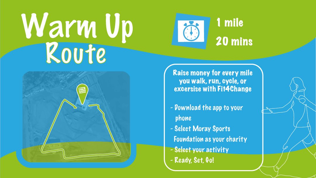 MoraySports's tweet image. Did you know that you can raise 5p for MSC with every mile you run or walk? 👟Download the Fit4Change app for FREE. There's also the perfect warm-up route just around the centre if you need some inspiration 😉  bit.ly/35Bltb6 #fit4change