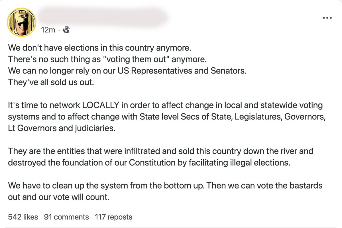 Another of the big influencers seems to have thrown in the towel.No mention of the plan anymore, instead, he asks his followers to "clean up the system from the bottom up".