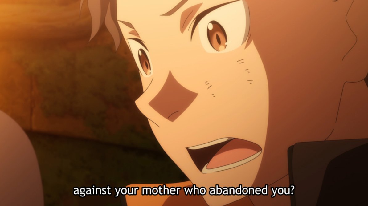 Garfiel's previously hinted at abandonment issues, which form the core of his weakness & fear, are finally lampshaded.He's trying to find meaning in his abandonment by his own mother. The justification that's easiest to accept for him is that she never- https://twitter.com/Jaereku/status/1296534562965803013?s=20