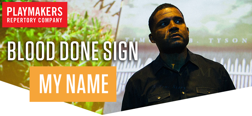 playmakersrep's tweet photo. We love timely theatre, but sometimes we wish it wasn't *so* timely. Watch Mike Wiley's innovative adaptation of #BloodDoneSignMyName for the digital stage. Begins Monday ➡ https://t.co/OYPjZu8mHk https://t.co/HG4X1SI08G