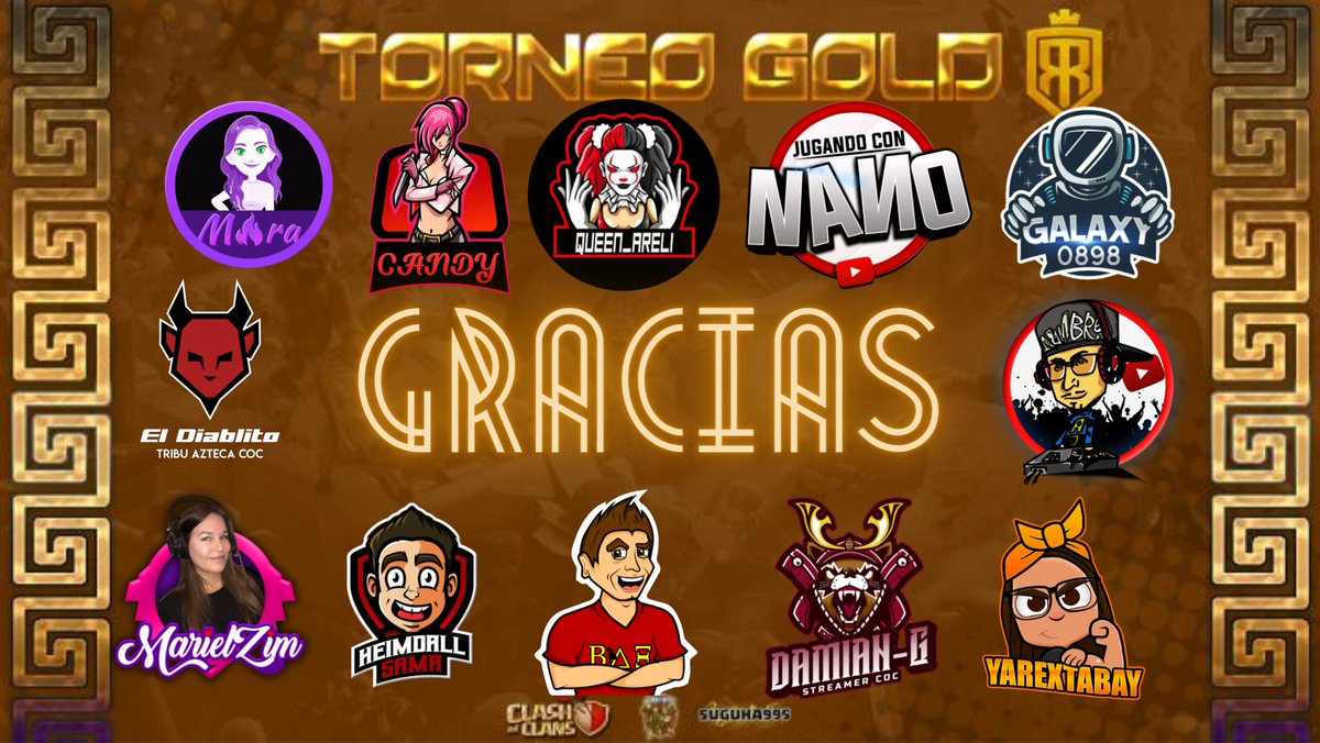🟡Agradecemos enormemente a los streamer que nos apoyaron con sus directos, gracias por transmitir la emoción del campo de batalla a espectadores como solo ustedes saben hacerlo

🤩Les recordamos que pueden seguirlos en sus redes sociales para apoyar su contenido❤️