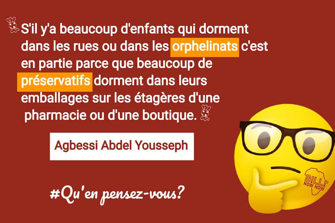DDedougou's tweet photo. 🤔Que pensez vous de cette affirmation de Agbessi Abdel Yousseph un Billi de Bobo Dioulasso?
À vos claviers📱 Débat ouvert🗣️

#BilliNowNowII #santé #jeunes #méthodescontraceptives #grossessesnondesirés
#PPGlobal https://t.co/E3ezmVakX7