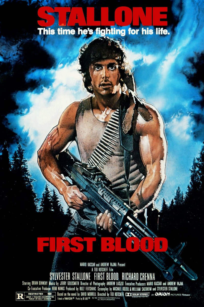 Rambo: First Blood. Absolutely nothing like I was expecting. The middle drags a bit but the ending is absolutely incredible. Action is also pretty solid but not stand out for an 80s movie. Fun time though