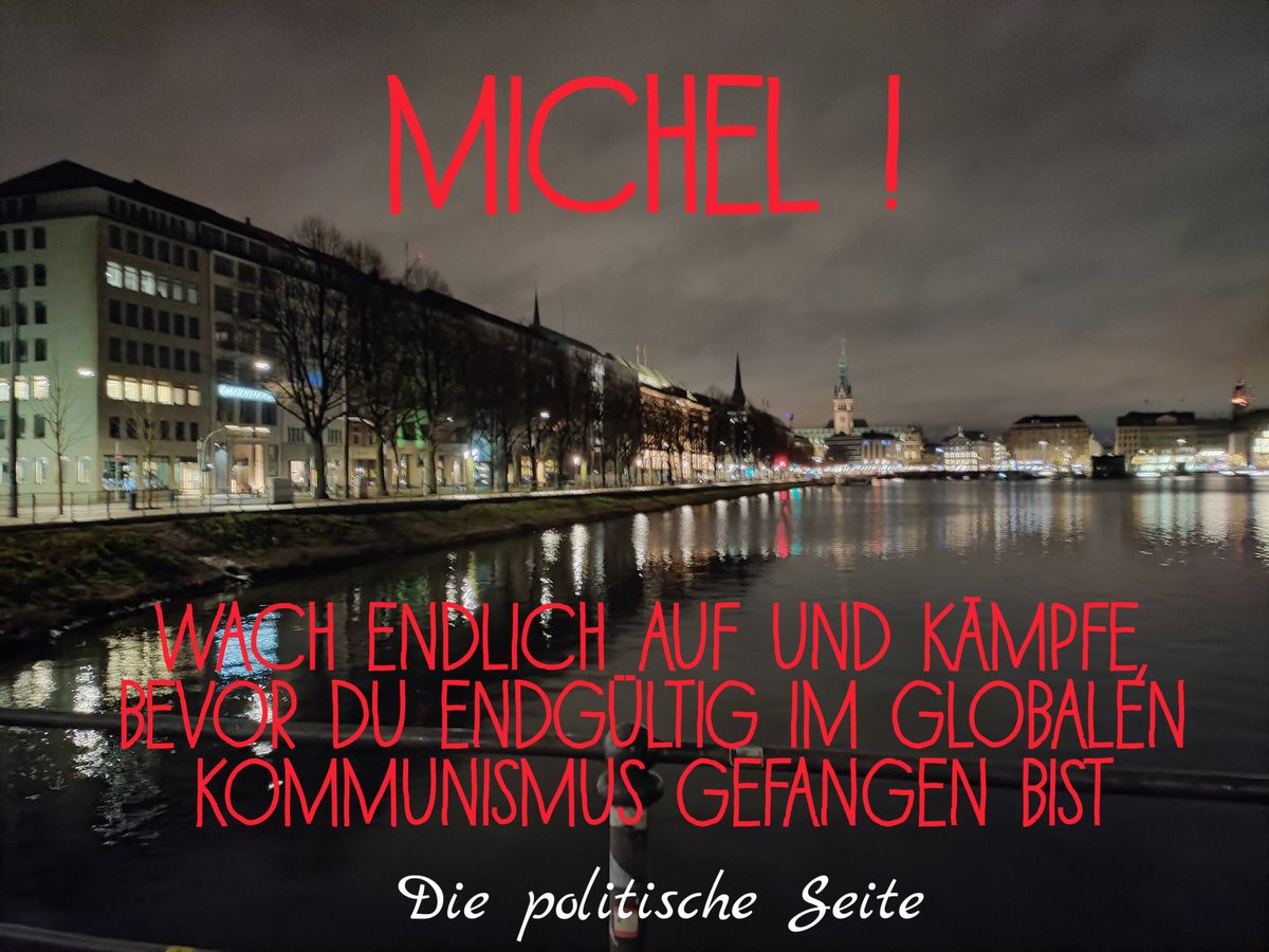 die_politische's tweet photo. Please #Retweet!
" #Michel ! WACH endlich auf und kämpfe, bevor Du endgültig im globalen #KOMMUNISMUS gefangen bist! "
Neue #Artwork @die_politische Die politische Seite ✨ I Love ART - Hamburg #WACHAUF und #KAEMPFE für Deine #Freiheit #FreiheitstattSozialismus https://t.co/Nmd45S5fzj