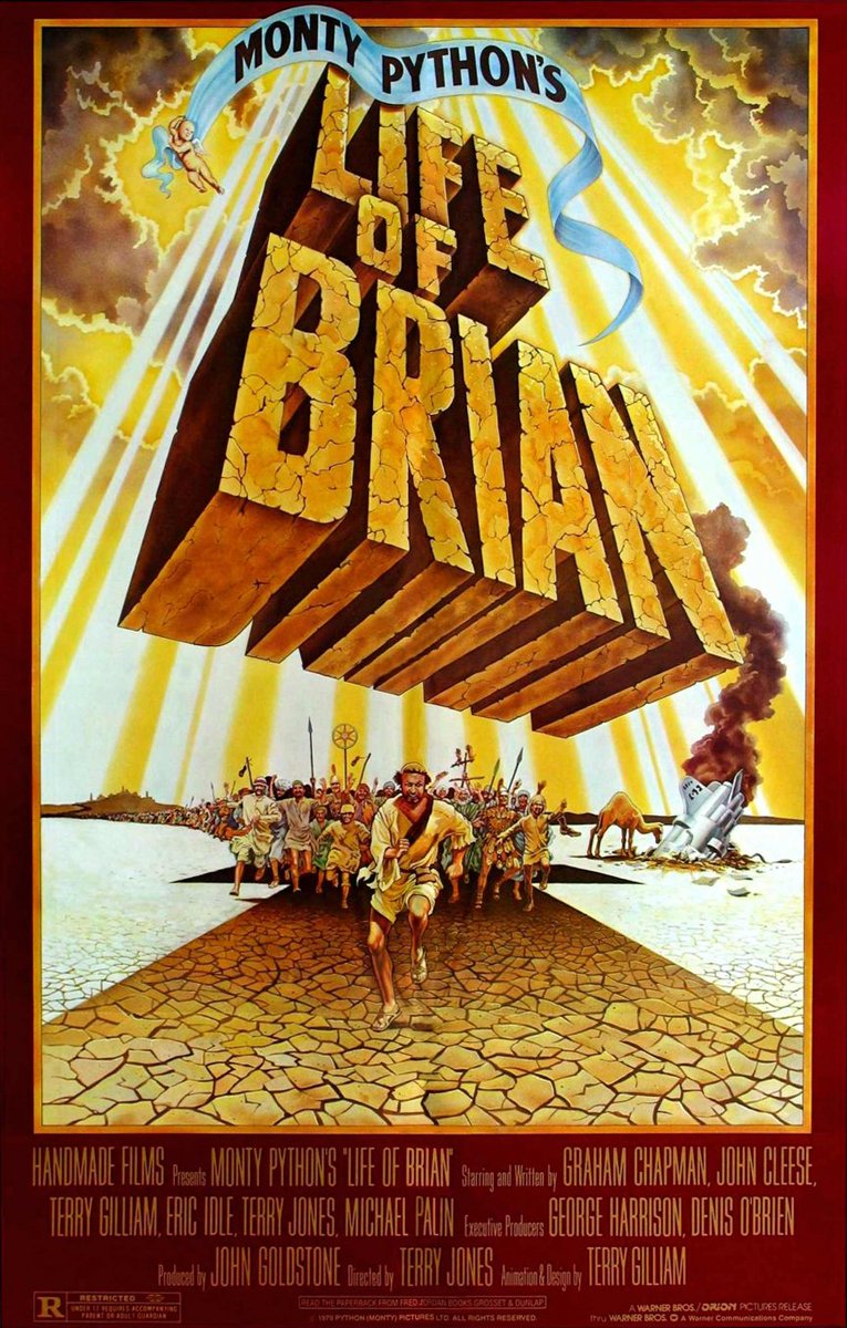 The Life of Brian: For all it's hype I was left a but underwhelmed. Most of the humor sort of just missed it's marked. I think I need to see one of two more Month Pythons to see if it's really for me