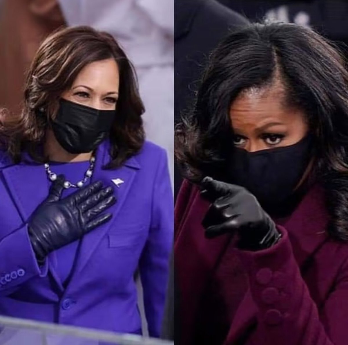 helluvavibe's tweet photo. Can we just get into this right here👌🏽 
If “I see you girl!! Was a person. #BlackGirlMagic #iconicBlackWomen #MichelleObama #KamalaHarrisMakingHistory https://t.co/h0MMm2p9Qm
