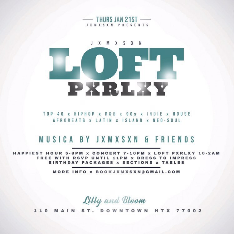 It's going down again this Thursday at L&amp;B! Come on down for a good time with drinks, music and friends! ✌️

Lilly &amp; Bloom⠀
110 Main St Houston, Texas 77002