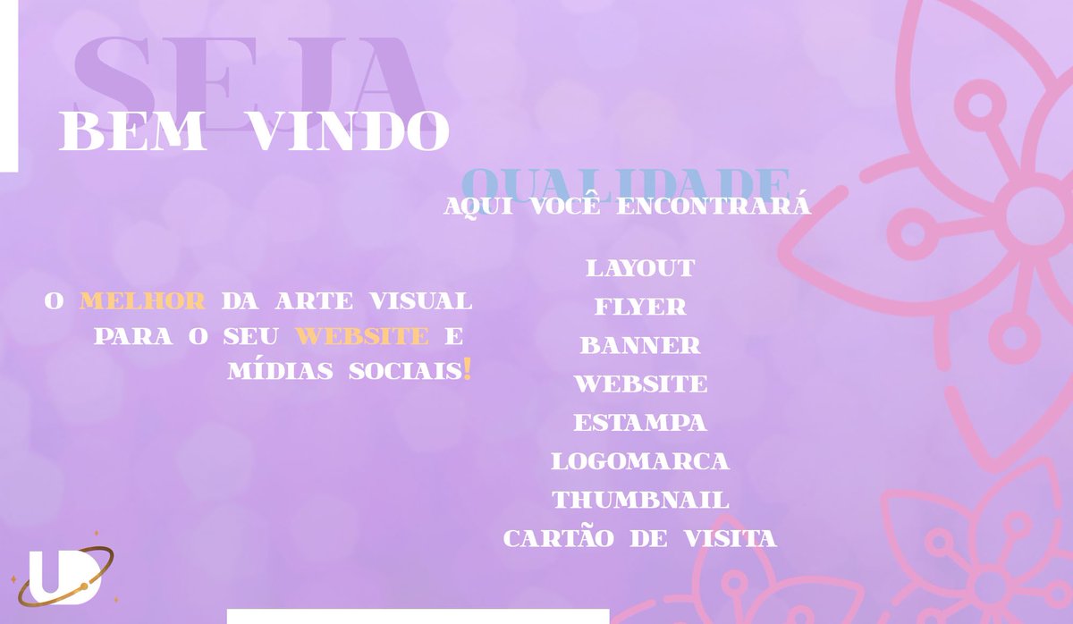 UNVSdesign's tweet photo. Bem vindos ao UNVS Design! 🪐

🌟Pedidos gratuitos e pagos.
🌟Faça já seu orçamento via DM!
🌟Confira nossos preços e pacotes. https://t.co/nuNigwomqA