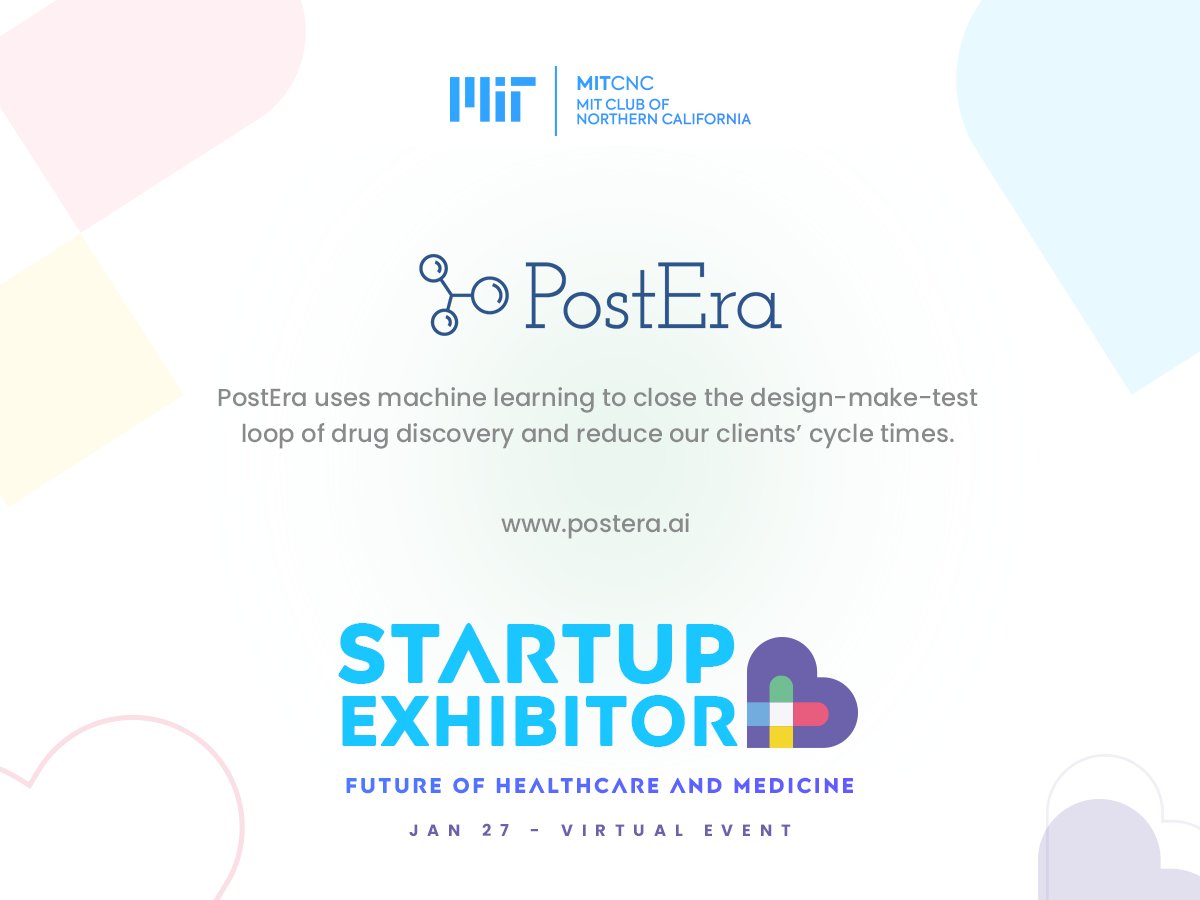 PostEra_AI's tweet photo. Come and hear about all the latest advances in healthcare and medicine. PostEra will also have a booth and we'd love to meet you.
January 27th. Registration here: https://t.co/18TjPVMUWn
#MITFutureOfHealthcare https://t.co/BXfcAywc8F