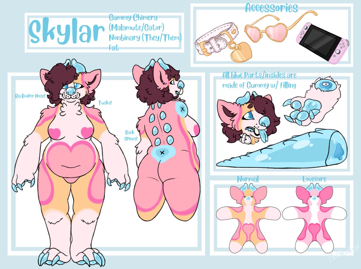 blshbker's tweet image. Taking a few commissions for Reference Sheets at 50$ if anyone is interested! I wanna take a few of these so boosts would be lovely!