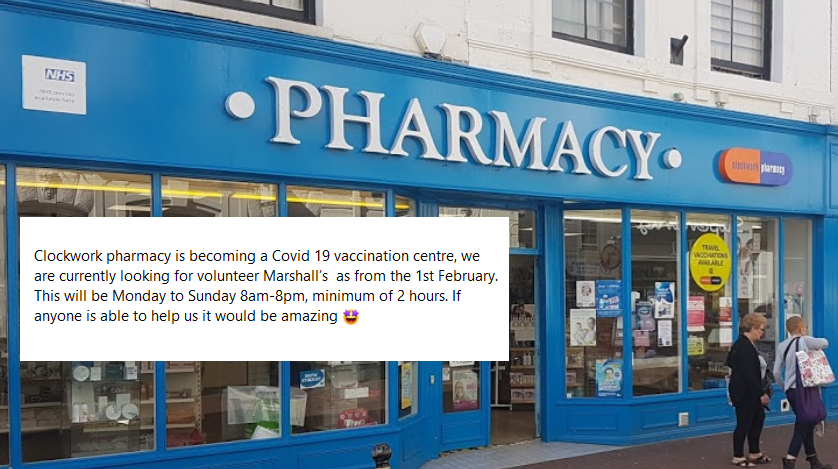 Deal_Town's tweet image. Posted on Facebook

Covid-19 Vaccine Centre in DEAL to open at Clockwork Pharmacy

Hopefully we will get an official confirmation from @NHSKMCCG over the coming days. @EastKentMercury
