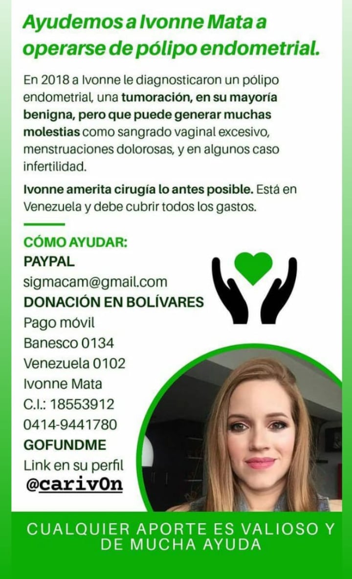 carivon's tweet photo. Por más comunes que parezcan algunos síntomas, por favor NO LO NORMALICES, sea lo que sea busca ayuda profesional. #Polipo #Tumor #Bienestar #Maracay #Cirugia #endometriosis #Mioma #gofundme #gofundmedonations https://t.co/wIA6aWhIuA