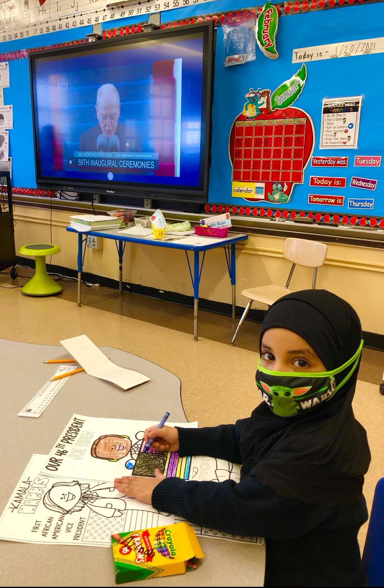 Jed The Dog (@ps90jed) on Twitter photo Today PS90, including Kindergartener Azinab T, watched history in the making as President Joe Biden and VP Kamala Harris were sworn into office. Harris is the first female, Black, South Asian VP of the United States. 🇺🇸 <a href="/NYCSchools/">NYC Public Schools</a> <a href="/GeorgeLucasILM/">George W Lucas</a> <a href="/90principal/">Greta Hawkins</a> #ps90stem Today PS90, including Kindergartener Azinab T, watched history in the making as President Joe Biden and VP Kamala Harris were sworn into office. Harris is the first female, Black, South Asian VP of the United States. 🇺🇸 <a href="/NYCSchools/">NYC Public Schools</a> <a href="/GeorgeLucasILM/">George W Lucas</a> <a href="/90principal/">Greta Hawkins</a> #ps90stem
