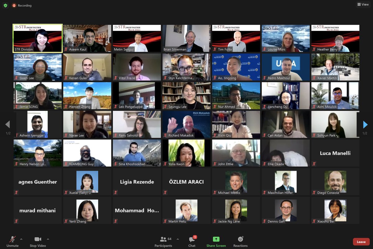 <a href="/AOM_STR/">STR - Strategic Management Division</a> Great STR Division Meet the Scholar session today with Brian Silverman! Look for the YouTube version in the next few days. Among many other very interesting takeaways, I learned that Brian was in a band. Thanks to Metin Sengul for moderating.