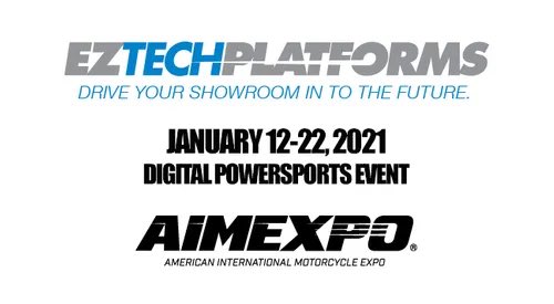 ezriderdemo's tweet photo. •
@eztechplatforms is set for @AIMExpo A digital Powersports event you don't want to miss! Come see us at booth 680!
#aimexpo #eztech #ezriderdemo #powersports #events #dealernews https://t.co/3lFU9rQhcn