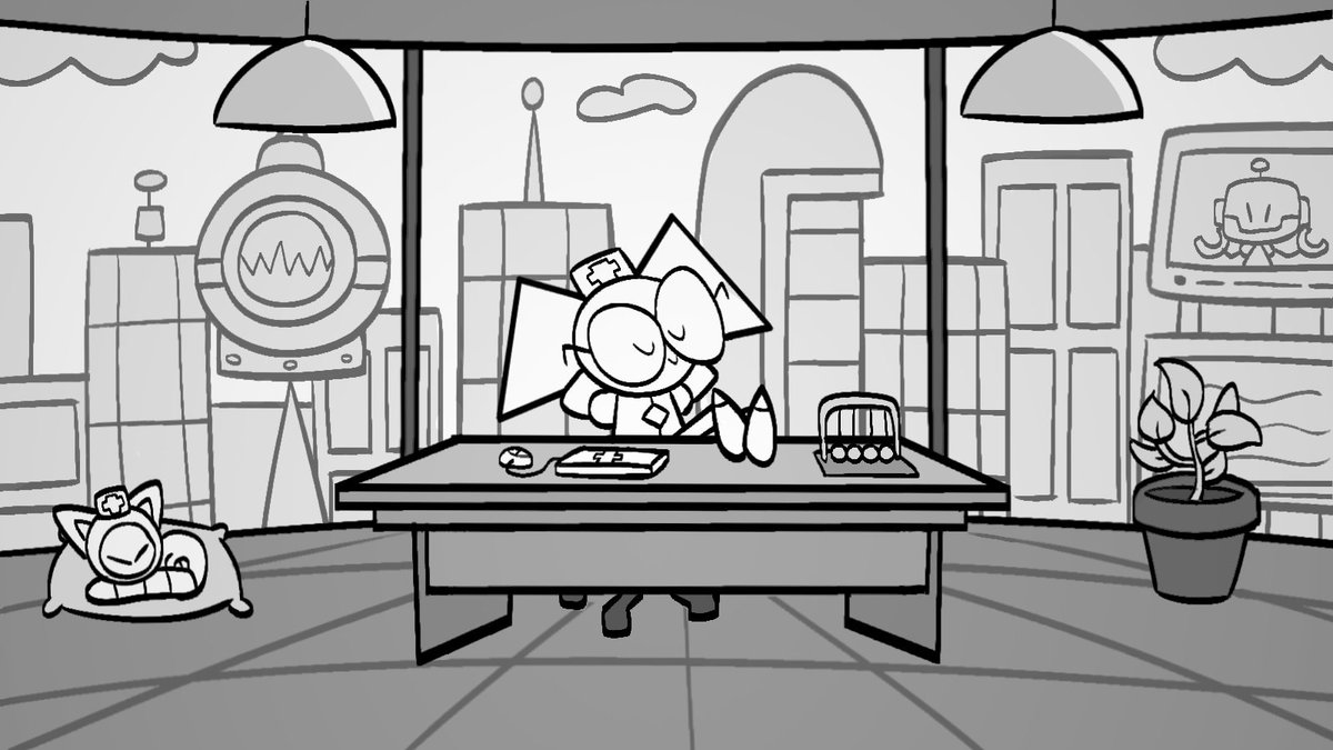 idk when this will be finished but i'm gonna work on an animatic with clara, my robo-nurse oc. what is storyboarding
