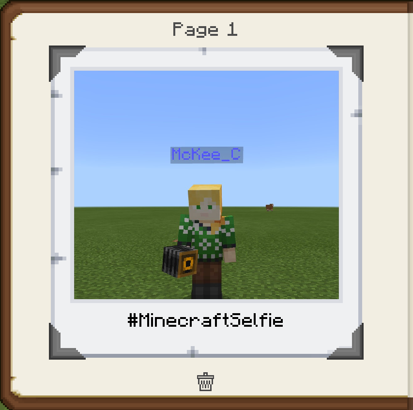 CMcKee27's tweet photo. #MinecraftSelfies during @PlayCraftLearn Minecraft Virtual Teacher Academy tonight!! #MinecraftEDU #MIEExpert Of course my NPC shares a link to my @Flipgrid Topic! ;) #FlipgridForAll https://t.co/h7wcRGCCTn