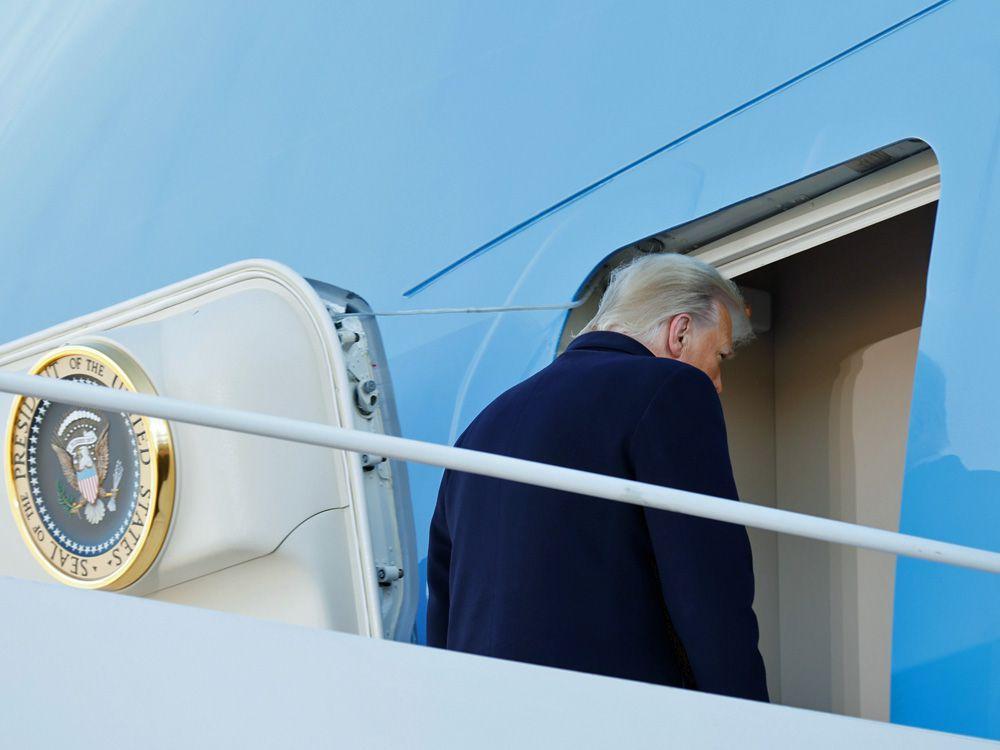 ‘Have a good life’ Donald and Melania Trump departs Washington for Mar a Lago