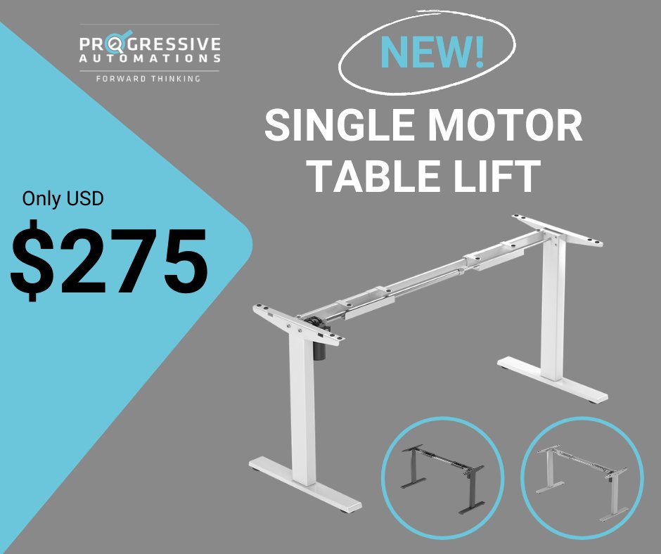 ProgAutoInc's tweet image. Our newest, most affordable Single Motor Table Lift 🔥

✔️ Only USD $275
✔️ 2-stage legs, single motor with a height capacity of 47.6"
✔️ Lifting capacity of 155 lbs
✔️ 8-year warranty

bit.ly/35ZsZNh

#tablelift #deskframe #singlemotor #affordable #adjustableframe