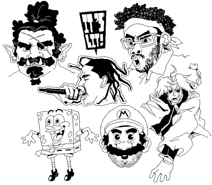 doodles i did from a drawpile session with the INCREDIBLY talented and lovely @Gryphonburger. always a good time. 