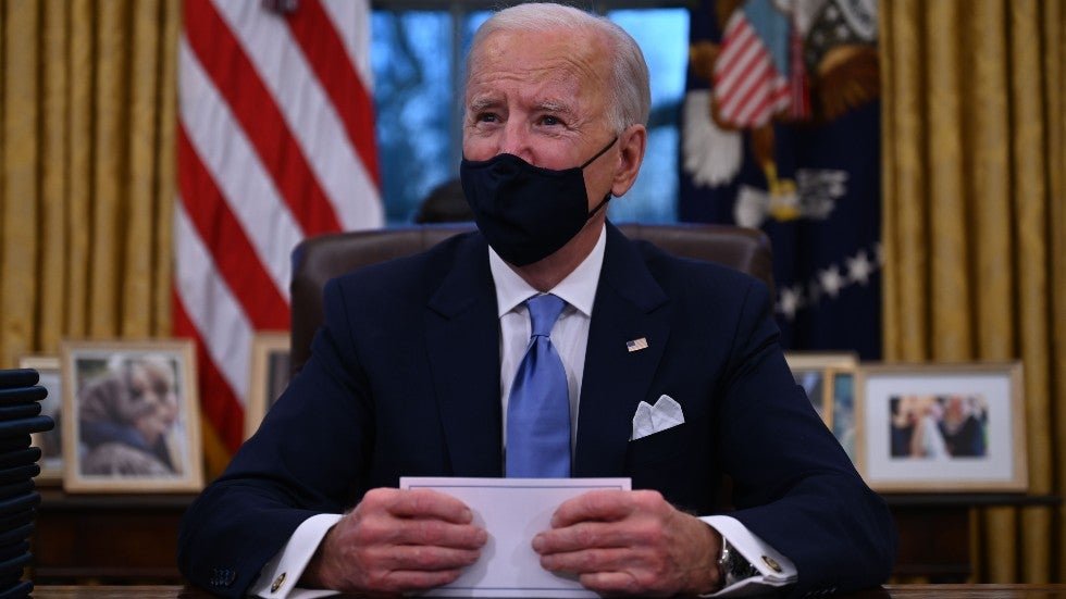 thehill's tweet photo. JUST IN: Biden reverses Trump executive order restricting diversity training https://t.co/88h1uus3qN https://t.co/IWdr2qgoIV