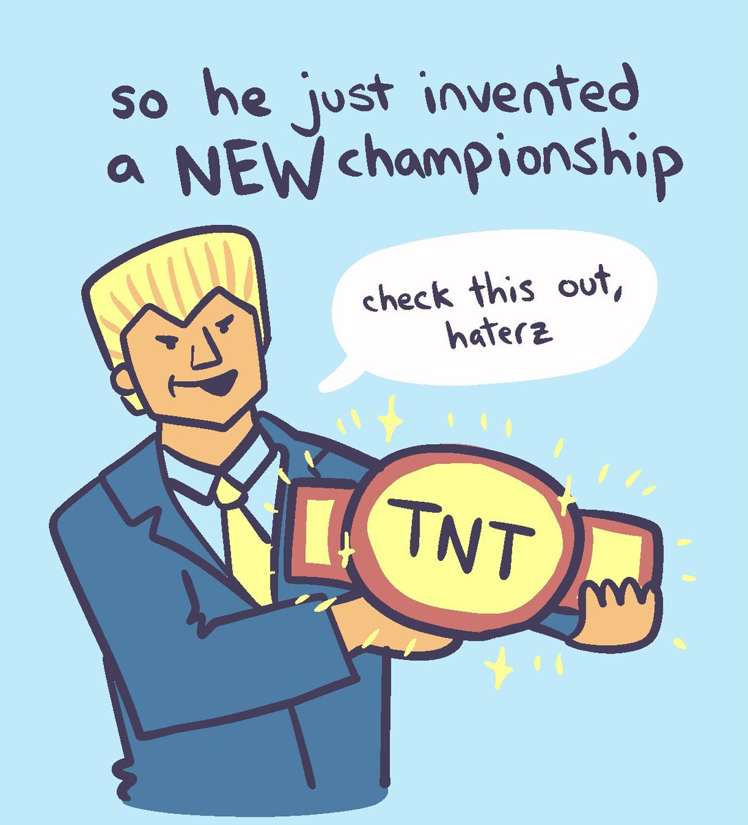 he really did this. wrestling is very funny!