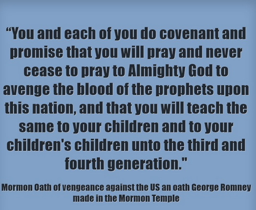 a vow taken out during Mormon Temple rites -