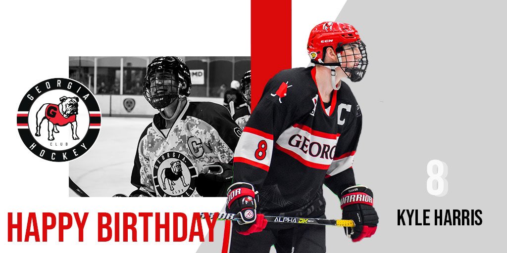 UGAHockey's tweet photo. Happy Birthday to #8, Kyle Harris!!! https://t.co/E5sjCyOh9H