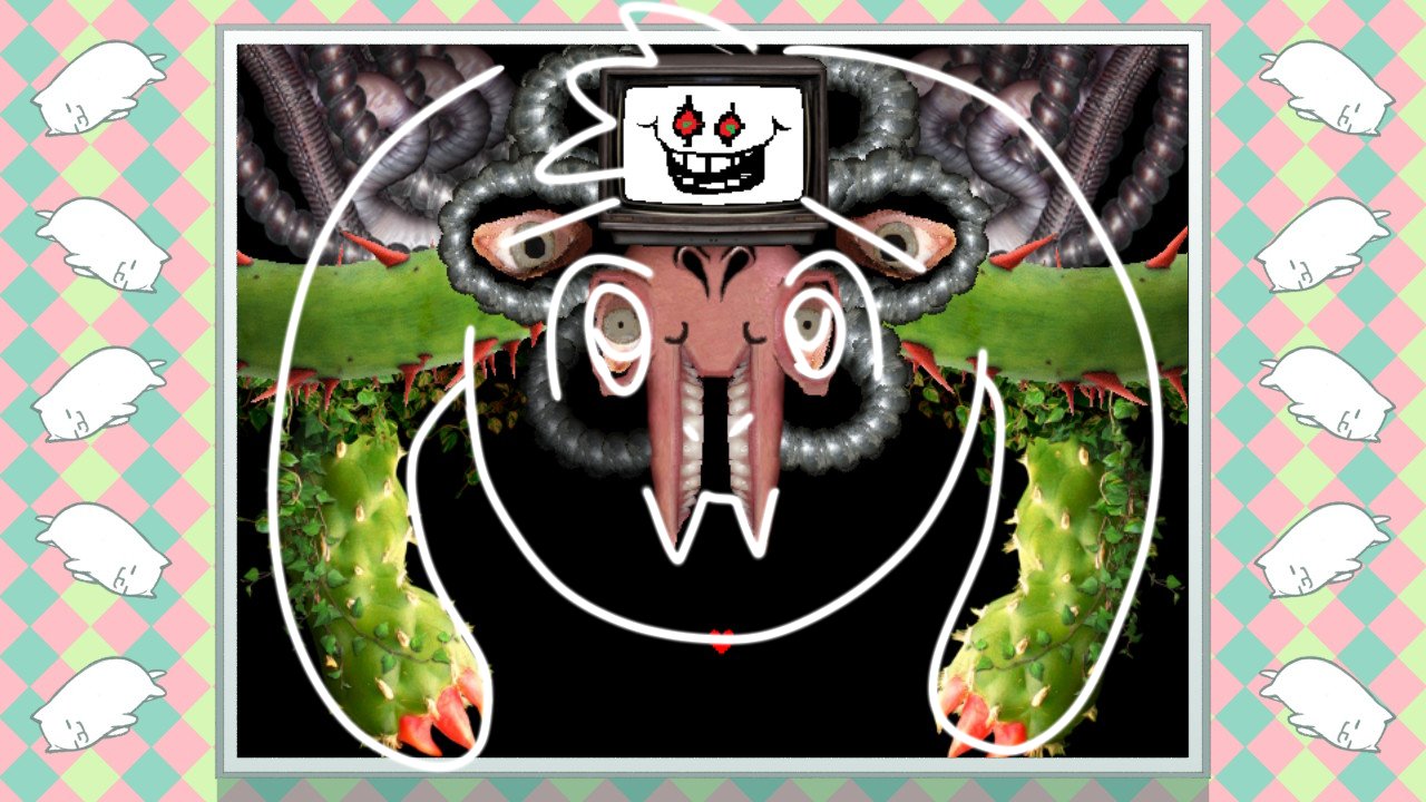 Takkun I Want To Share The Excitement With English Speaking People Isn T It Amazing To Be Able To Draw Asriel With Just The Silhouette Of Photoshop Flowey Undertale Flowey Photoshopflowey Omegaflowey